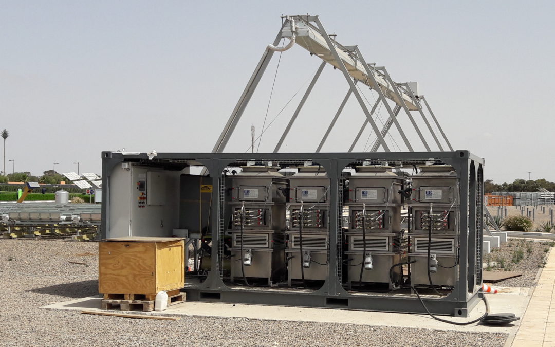 Blog #15 The MinWaterCSP coordination team visits the IRESEN Demonstration site in Morocco where the deluge cooling fouling test rig has been installed